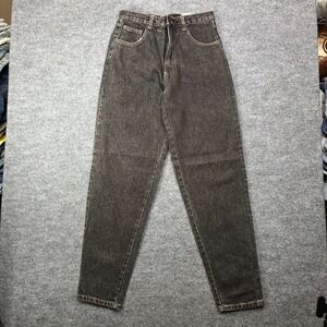 VTG Zip Code Crystal Taper Jeans Acid Wash Black Denim Heavyweight Y2K 30X33 NWT